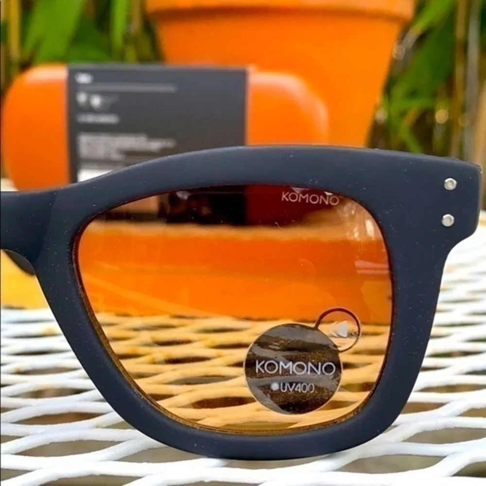 KOMONO SUNGLASSES BLACK wayfarer The Allen